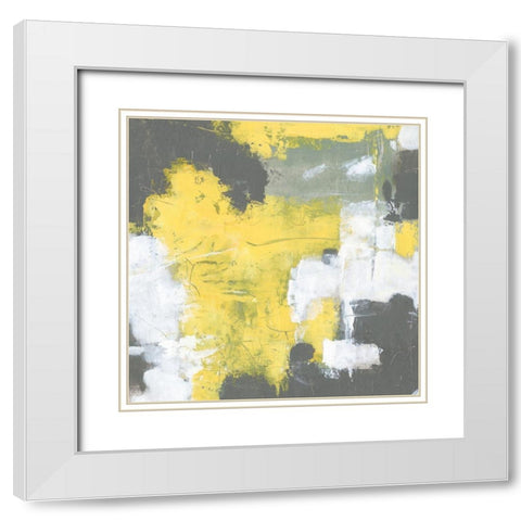 Interlocking I White Modern Wood Framed Art Print with Double Matting by OToole, Tim