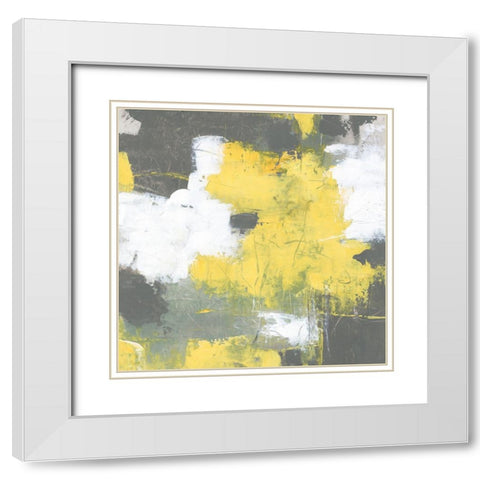 Interlocking II White Modern Wood Framed Art Print with Double Matting by OToole, Tim