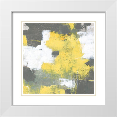 Interlocking II White Modern Wood Framed Art Print with Double Matting by OToole, Tim