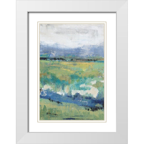 Front Range View I White Modern Wood Framed Art Print with Double Matting by OToole, Tim
