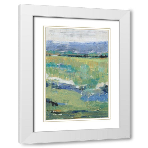 Front Range View II White Modern Wood Framed Art Print with Double Matting by OToole, Tim