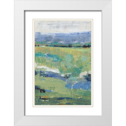 Front Range View II White Modern Wood Framed Art Print with Double Matting by OToole, Tim