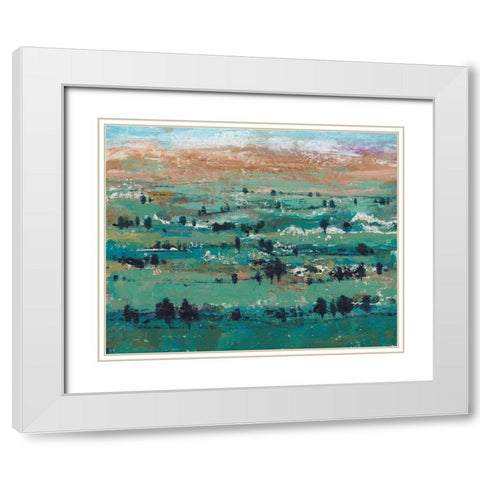 Valley High I White Modern Wood Framed Art Print with Double Matting by OToole, Tim