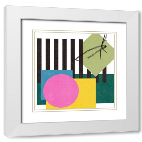 Pianist I White Modern Wood Framed Art Print with Double Matting by Wang, Melissa