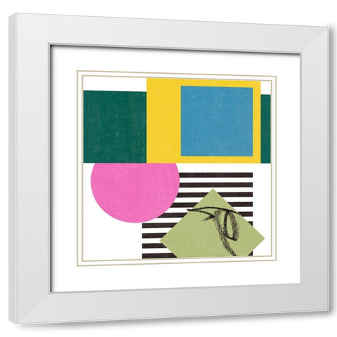 Pianist VII White Modern Wood Framed Art Print with Double Matting by Wang, Melissa