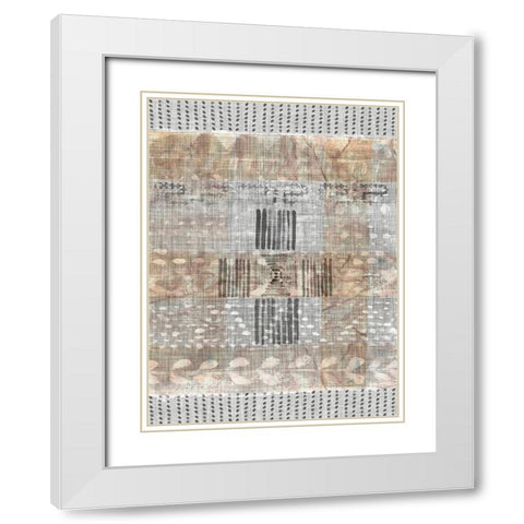 Traders Tapestry II White Modern Wood Framed Art Print with Double Matting by Parker, Jennifer Paxton