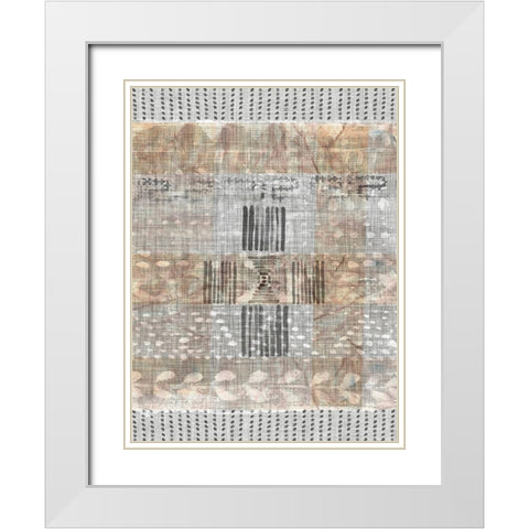 Traders Tapestry II White Modern Wood Framed Art Print with Double Matting by Parker, Jennifer Paxton