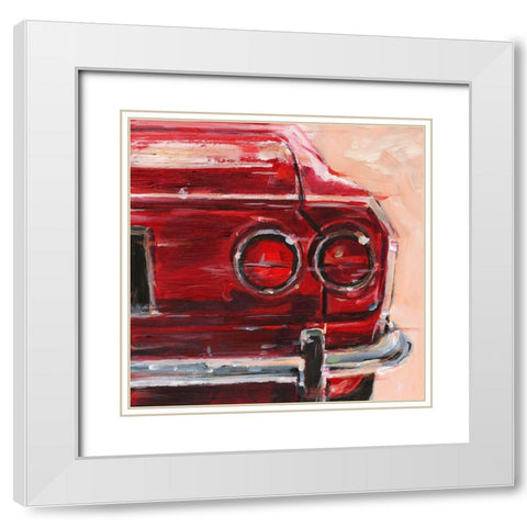 Sportscar Collection IV White Modern Wood Framed Art Print with Double Matting by Harper, Ethan