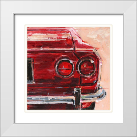 Sportscar Collection IV White Modern Wood Framed Art Print with Double Matting by Harper, Ethan