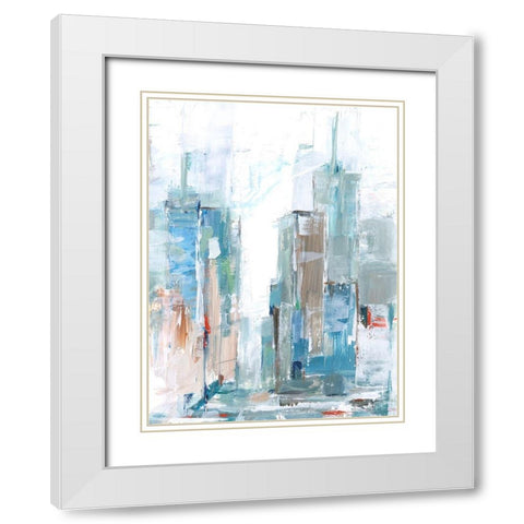 Brilliant City Study I White Modern Wood Framed Art Print with Double Matting by Harper, Ethan
