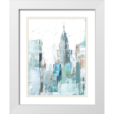 Brilliant City Study II White Modern Wood Framed Art Print with Double Matting by Harper, Ethan