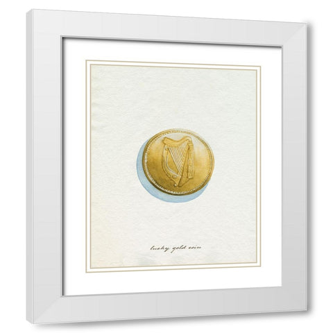 Lucky Charm IV White Modern Wood Framed Art Print with Double Matting by Popp, Grace