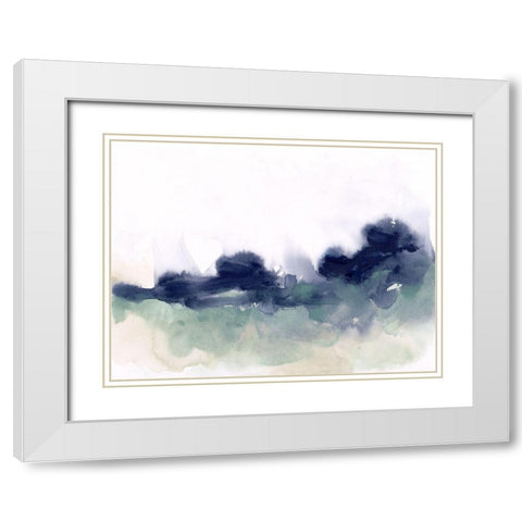 Lake Fog II White Modern Wood Framed Art Print with Double Matting by Vess, June Erica
