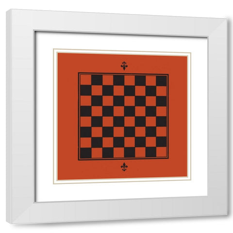 Game Boards I White Modern Wood Framed Art Print with Double Matting by Green, Jacob
