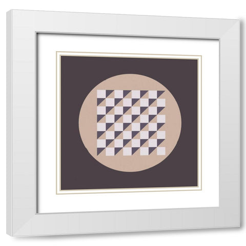 Game Boards III White Modern Wood Framed Art Print with Double Matting by Green, Jacob