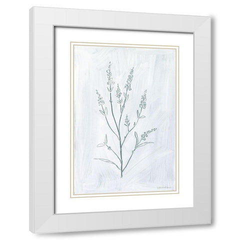 Milkweeds I White Modern Wood Framed Art Print with Double Matting by Lam, Vanna