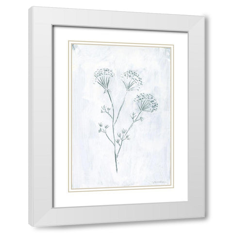Milkweeds II White Modern Wood Framed Art Print with Double Matting by Lam, Vanna