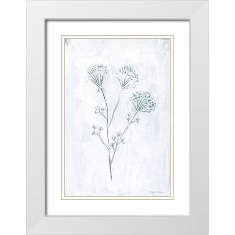 Milkweeds II White Modern Wood Framed Art Print with Double Matting by Lam, Vanna