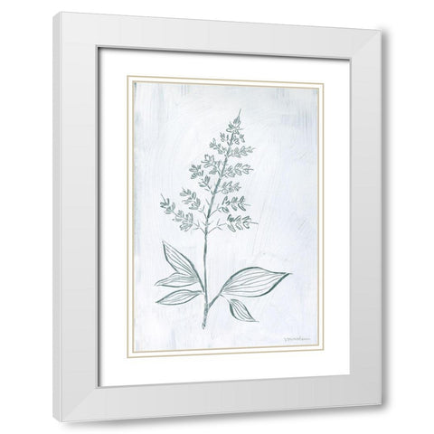 Milkweeds IV White Modern Wood Framed Art Print with Double Matting by Lam, Vanna