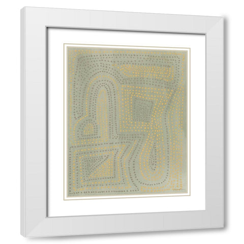 Acacia I White Modern Wood Framed Art Print with Double Matting by Lam, Vanna