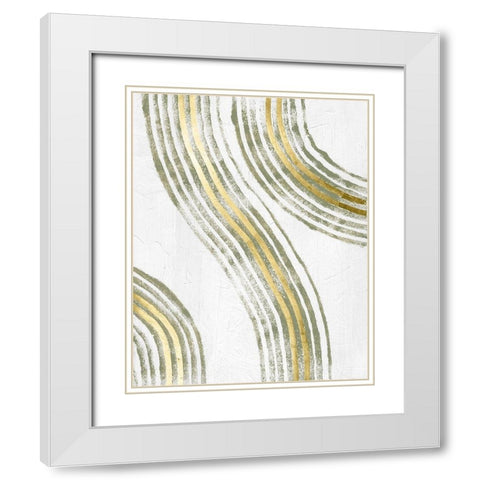Outgoing I White Modern Wood Framed Art Print with Double Matting by Lam, Vanna