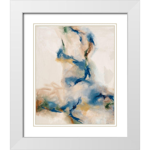 Onward I White Modern Wood Framed Art Print with Double Matting by Jasper, Sisa