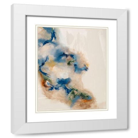 Onward II White Modern Wood Framed Art Print with Double Matting by Jasper, Sisa