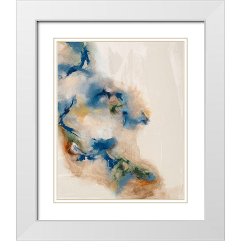 Onward II White Modern Wood Framed Art Print with Double Matting by Jasper, Sisa