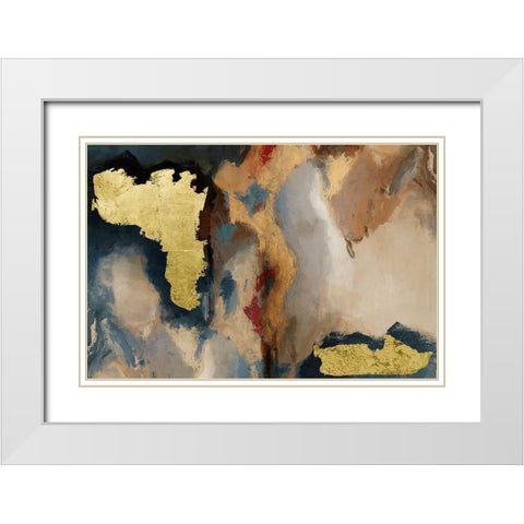 Overture White Modern Wood Framed Art Print with Double Matting by Jasper, Sisa