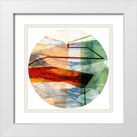Minimal Circle II White Modern Wood Framed Art Print with Double Matting by Jasper, Sisa