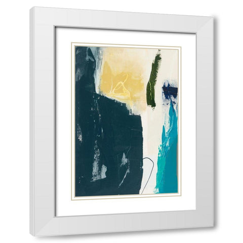 Obscure Abstract II White Modern Wood Framed Art Print with Double Matting by Jasper, Sisa