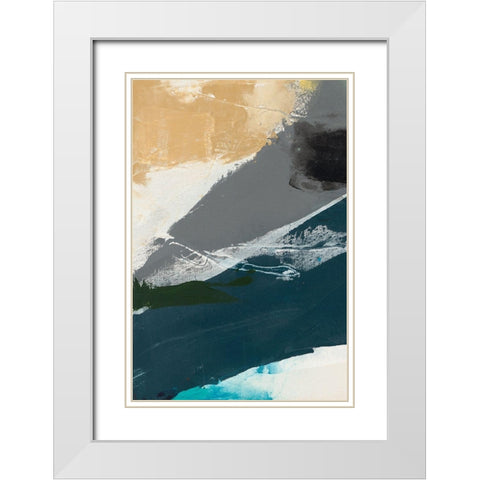 Obscure Abstract IV White Modern Wood Framed Art Print with Double Matting by Jasper, Sisa