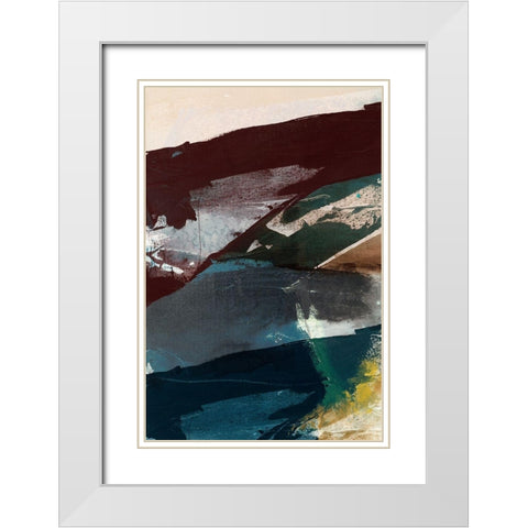 Obscure Abstract VI White Modern Wood Framed Art Print with Double Matting by Jasper, Sisa