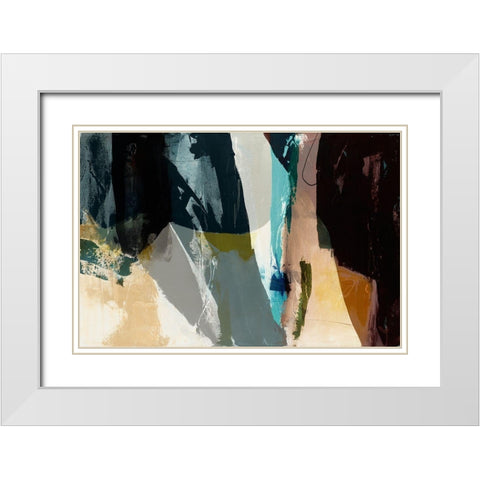 Obscure Abstract VIII White Modern Wood Framed Art Print with Double Matting by Jasper, Sisa