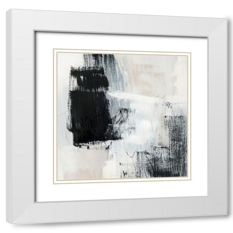 Fria I White Modern Wood Framed Art Print with Double Matting by Barnes, Victoria