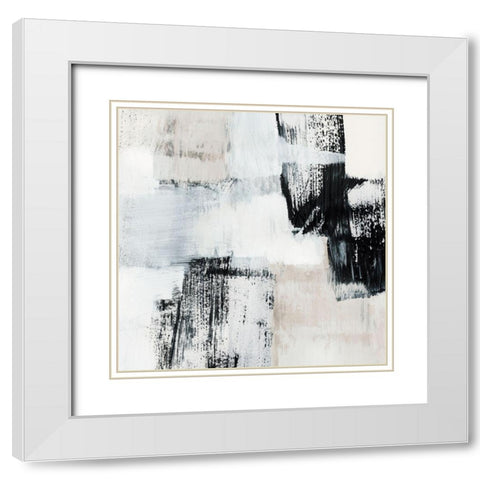 Fria II White Modern Wood Framed Art Print with Double Matting by Barnes, Victoria