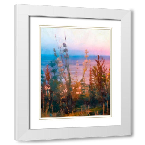 Light of Day I White Modern Wood Framed Art Print with Double Matting by Saunders, Alonzo