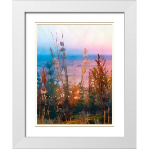 Light of Day I White Modern Wood Framed Art Print with Double Matting by Saunders, Alonzo