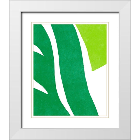 Color Cuts II White Modern Wood Framed Art Print with Double Matting by Vess, June Erica