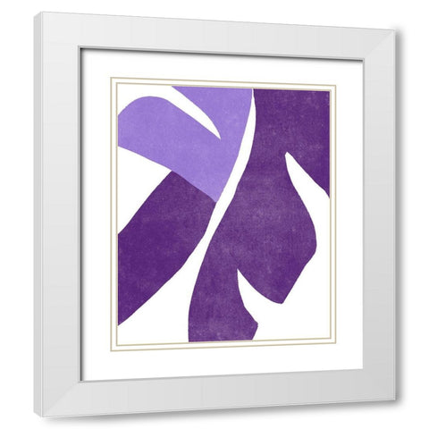 Color Cuts VIII White Modern Wood Framed Art Print with Double Matting by Vess, June Erica