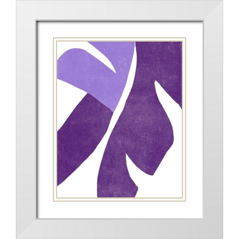Color Cuts VIII White Modern Wood Framed Art Print with Double Matting by Vess, June Erica