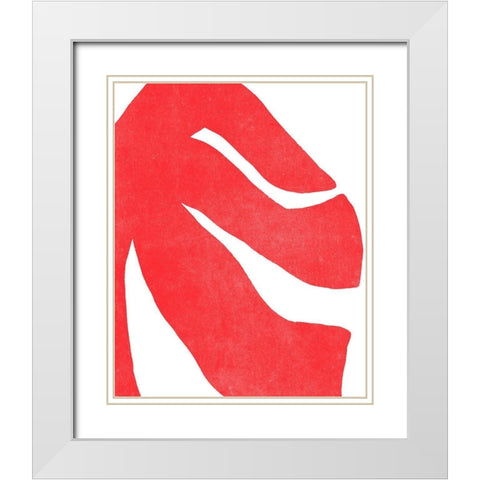 Color Cuts IX White Modern Wood Framed Art Print with Double Matting by Vess, June Erica