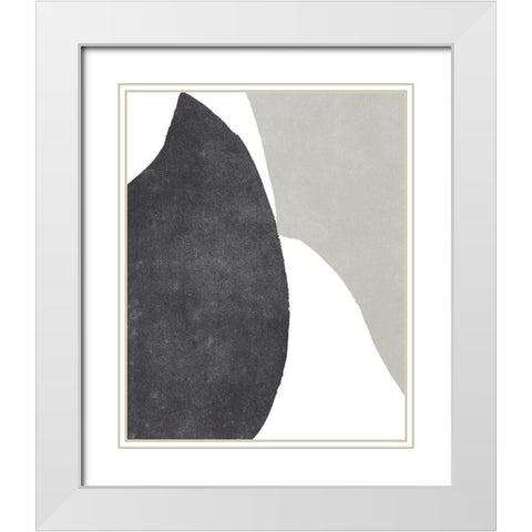 Color Cuts X White Modern Wood Framed Art Print with Double Matting by Vess, June Erica
