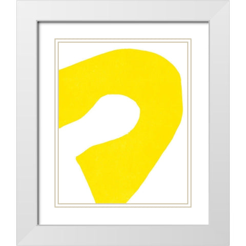 Color Cuts XI White Modern Wood Framed Art Print with Double Matting by Vess, June Erica