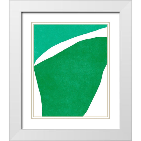 Color Cuts XII White Modern Wood Framed Art Print with Double Matting by Vess, June Erica