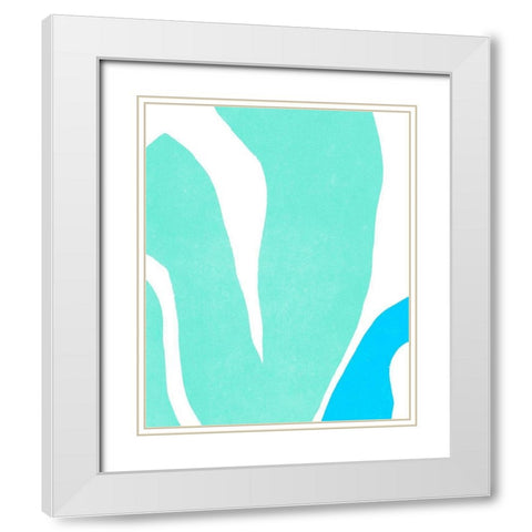 Color Cuts XIV White Modern Wood Framed Art Print with Double Matting by Vess, June Erica