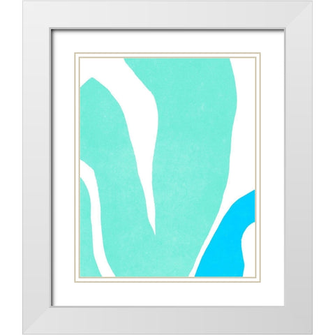 Color Cuts XIV White Modern Wood Framed Art Print with Double Matting by Vess, June Erica