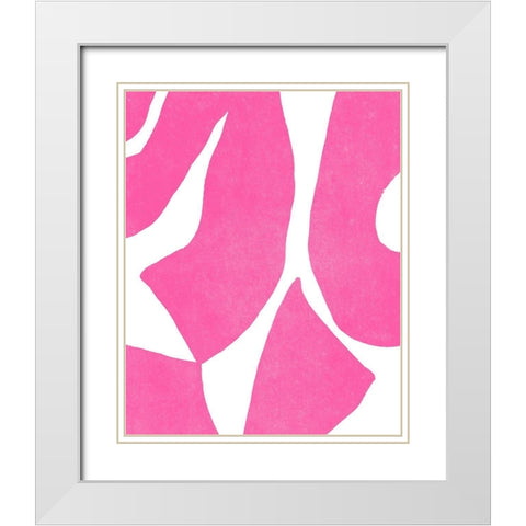 Color Cuts XV White Modern Wood Framed Art Print with Double Matting by Vess, June Erica