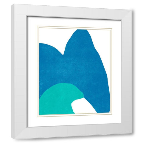 Color Cuts XVI White Modern Wood Framed Art Print with Double Matting by Vess, June Erica