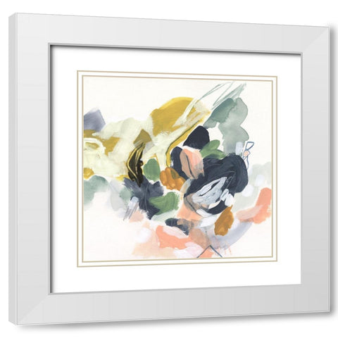 Color Notation I White Modern Wood Framed Art Print with Double Matting by Vess, June Erica